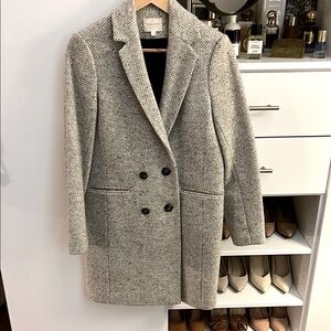Gray Double-Breasted Coat